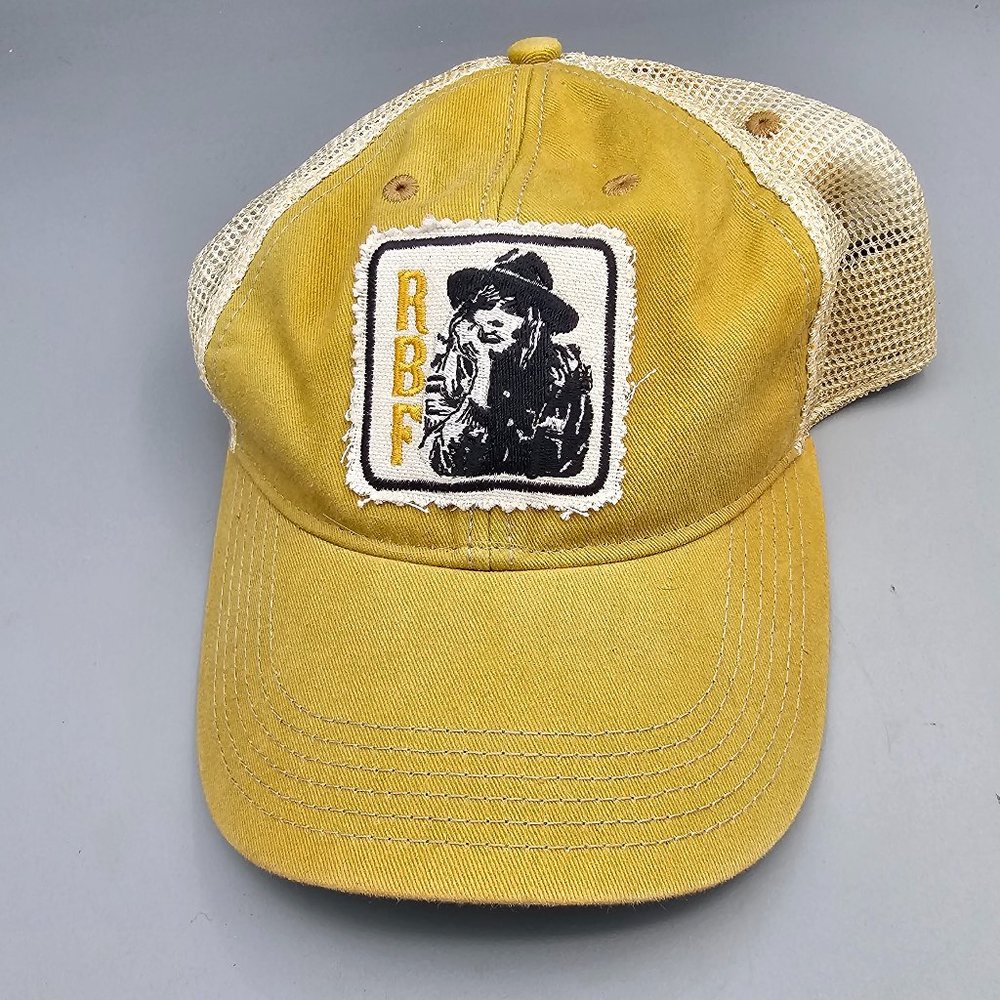 Headmost Yellowstone Yellow and Tan RBF Patch Trucker Hat